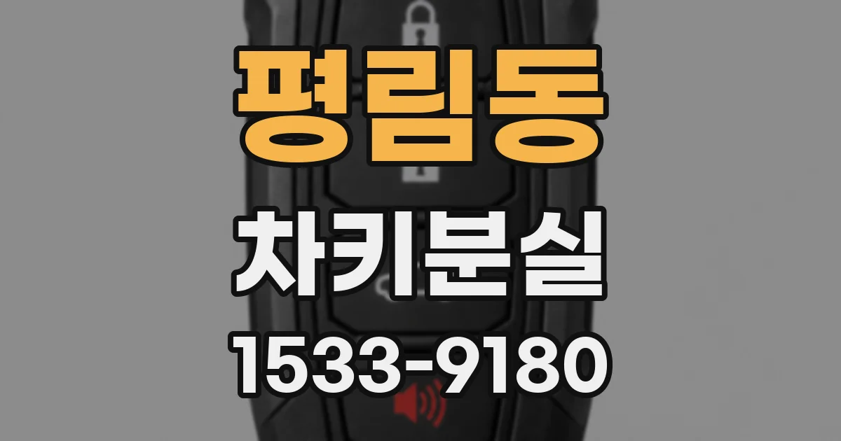 평림동 차키분실