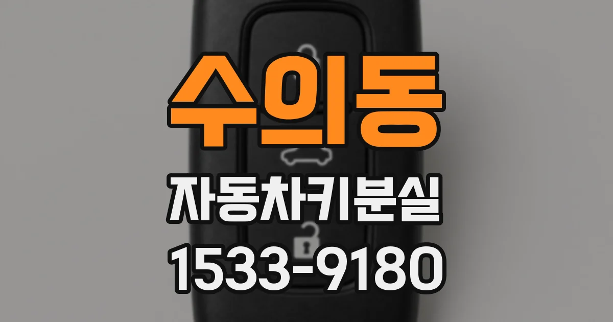 수의동 자동차키분실
