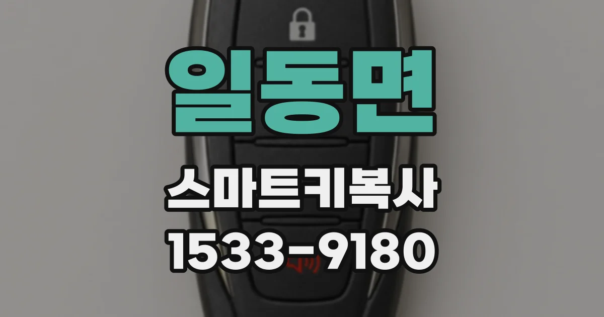 일동면 스마트키복사