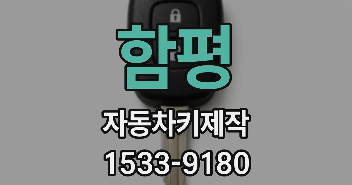 함평 자동차키제작