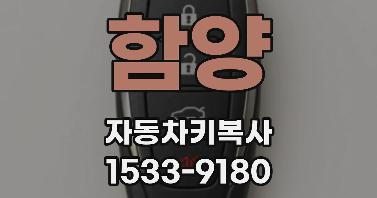 함양 자동차키복사