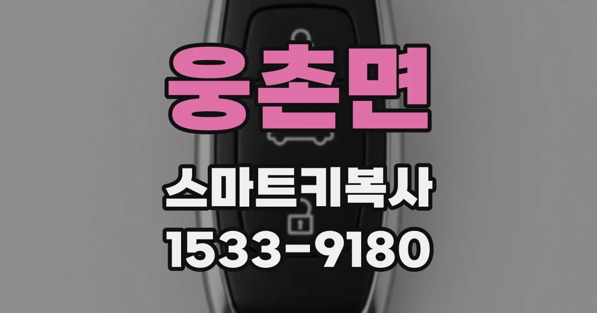 웅촌면 스마트키복사