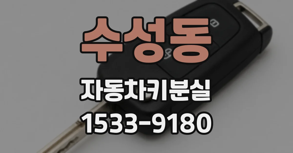 수성동 자동차키분실