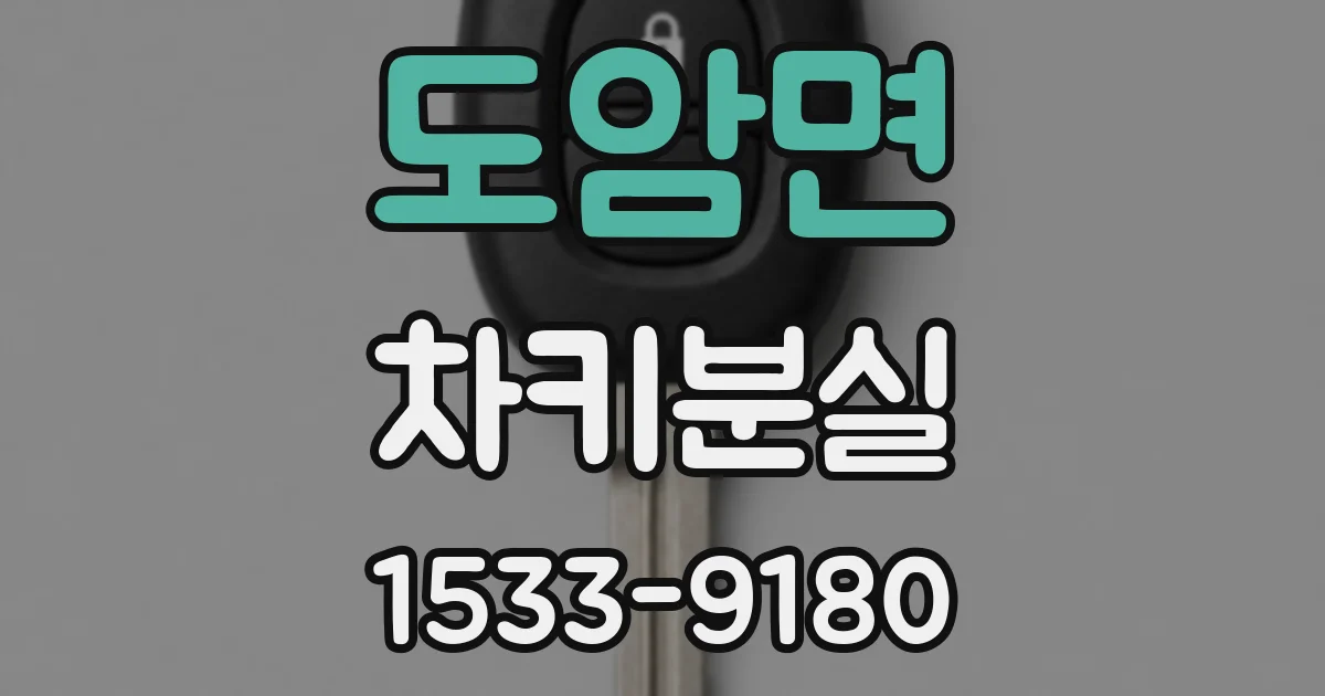도암면 차키분실
