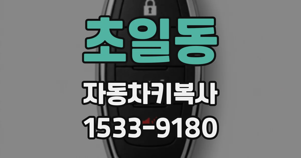 초일동 자동차키복사