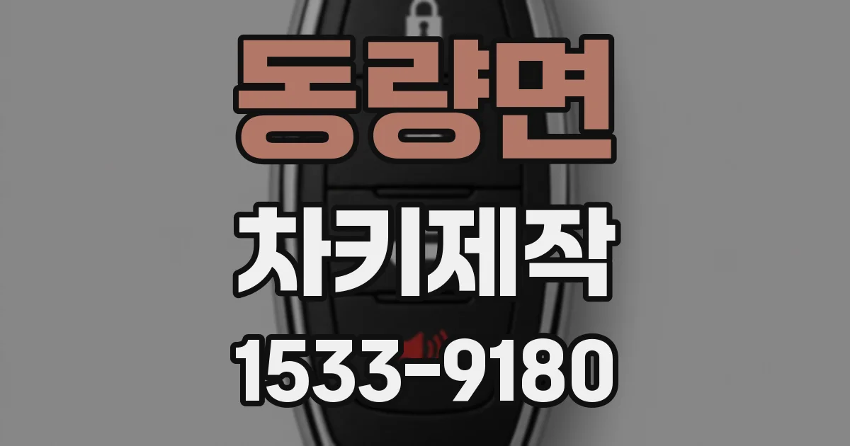 동량면 차키제작