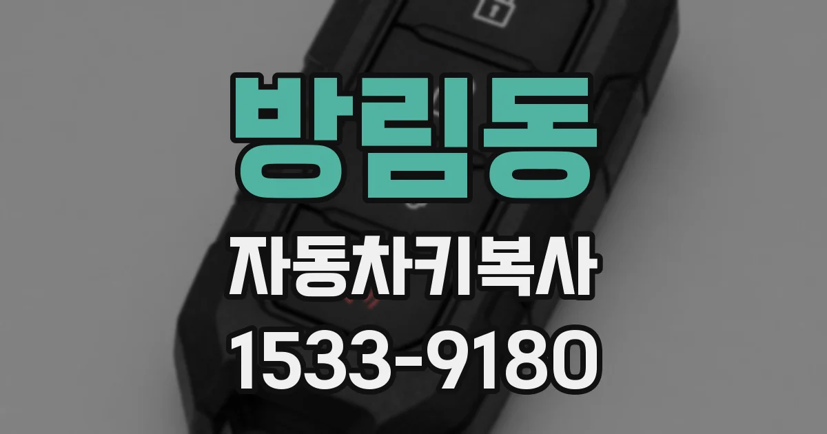 방림동 자동차키복사