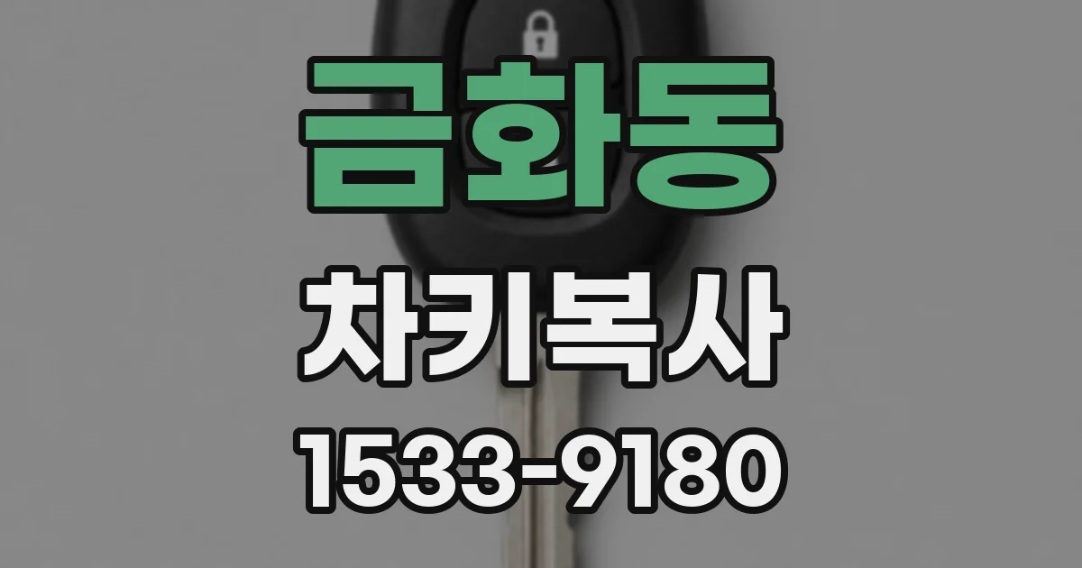 금화동 차키복사