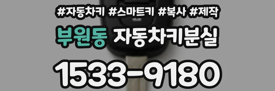 부원동 자동차키분실