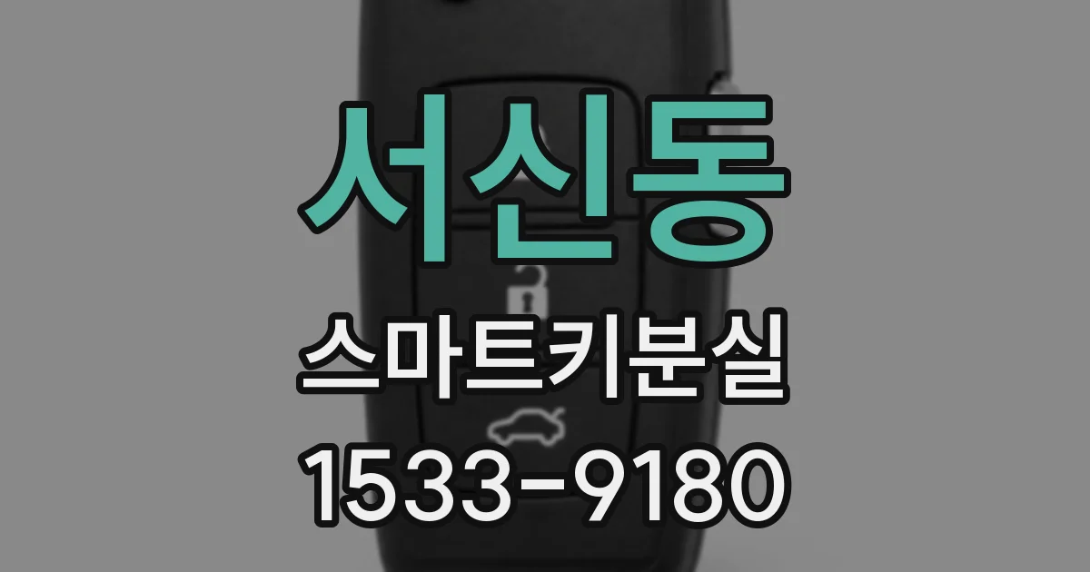 서신동 스마트키분실