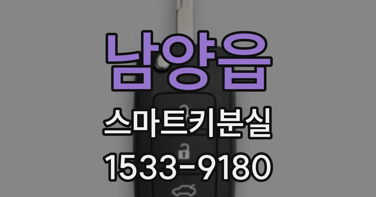 남양읍 스마트키분실