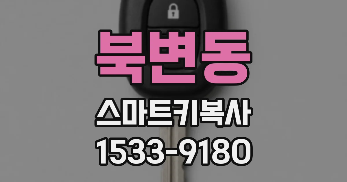 북변동 스마트키복사