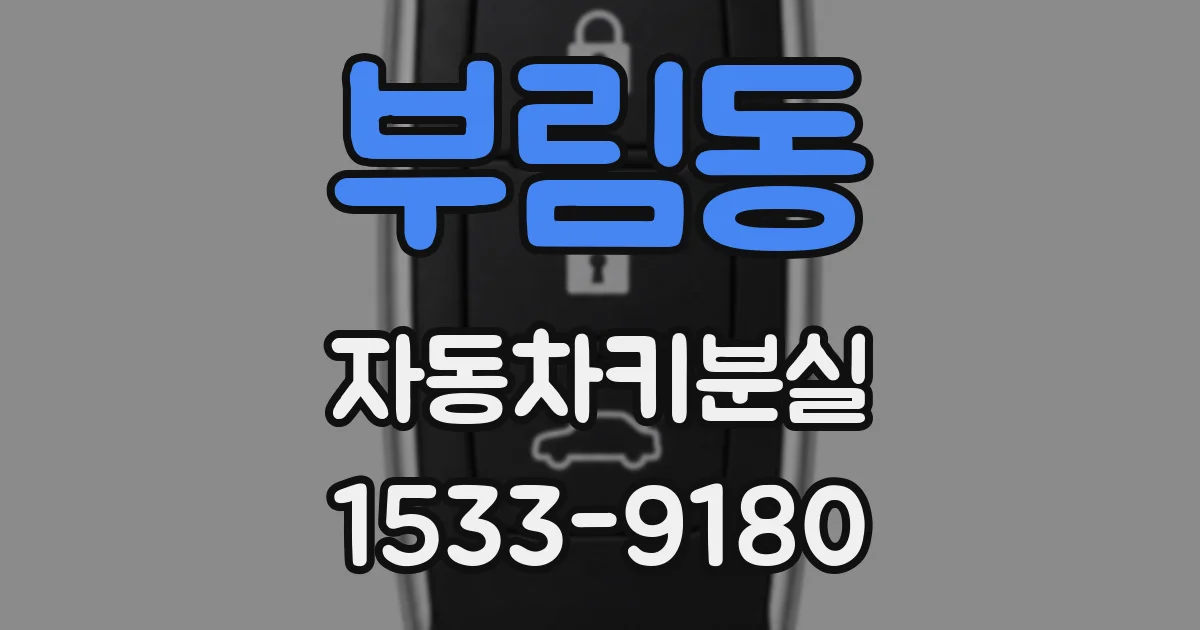 부림동 자동차키분실