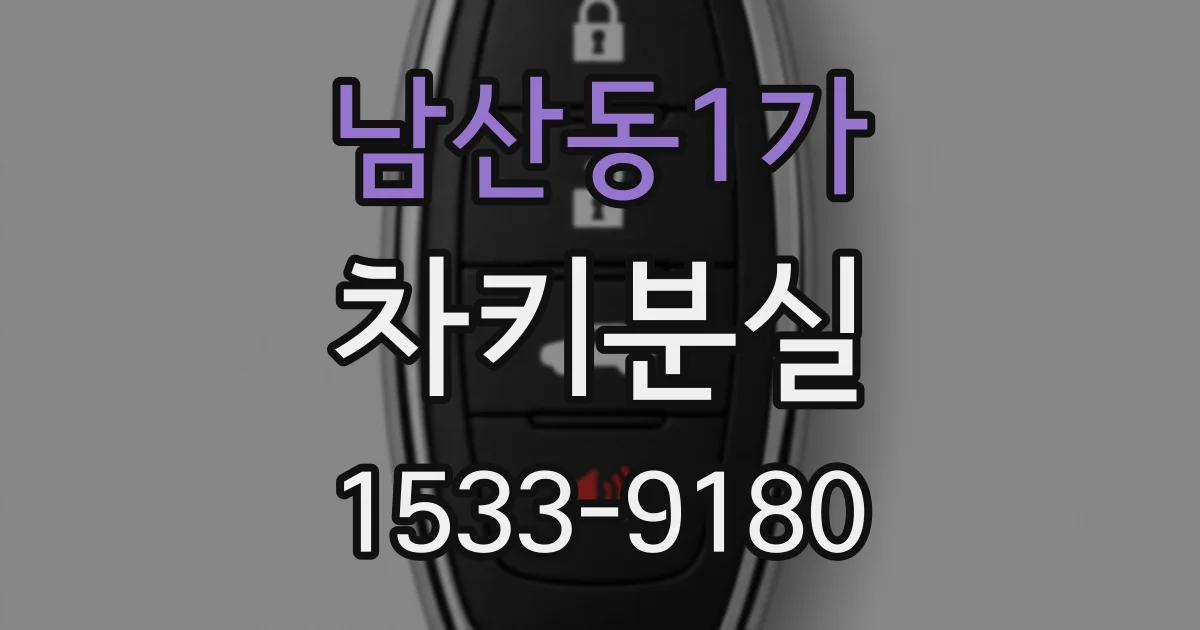 남산동1가 차키분실
