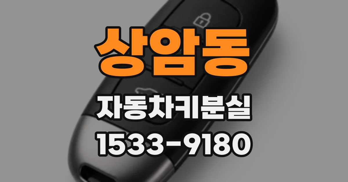 상암동 자동차키분실