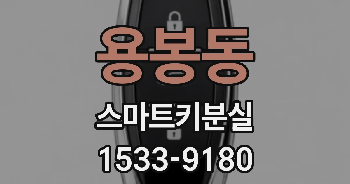 용봉동 스마트키분실