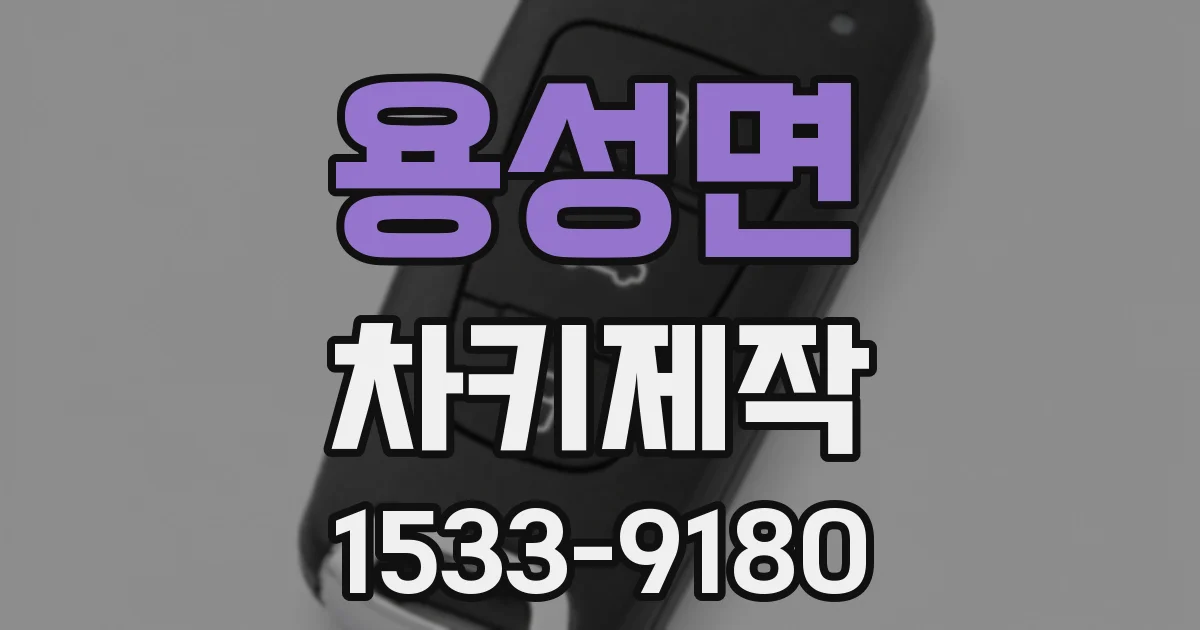 용성면 차키제작