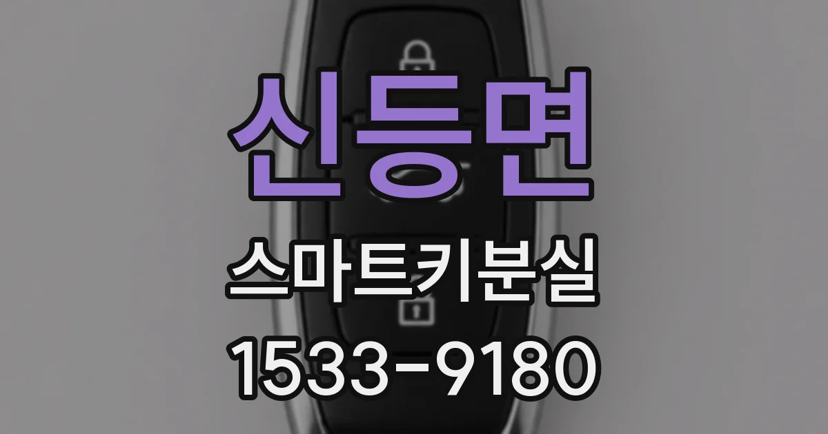 신등면 스마트키분실
