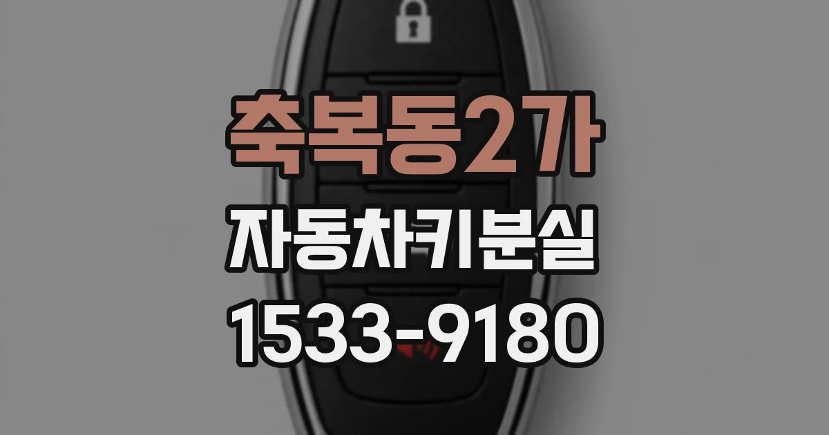 축복동2가 자동차키분실