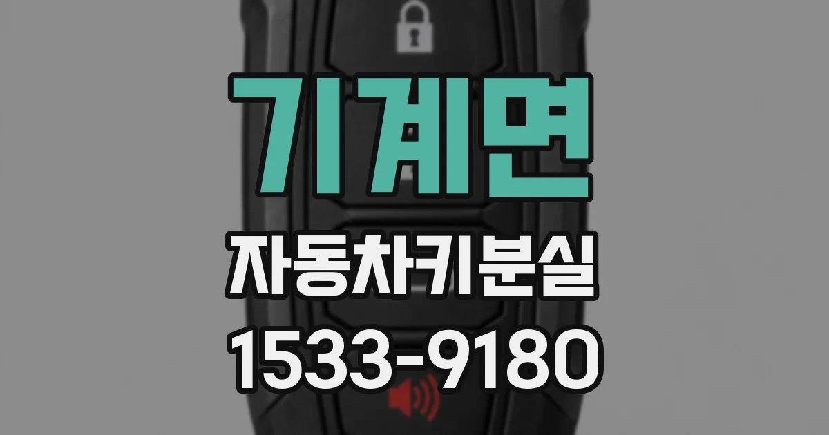 기계면 자동차키분실