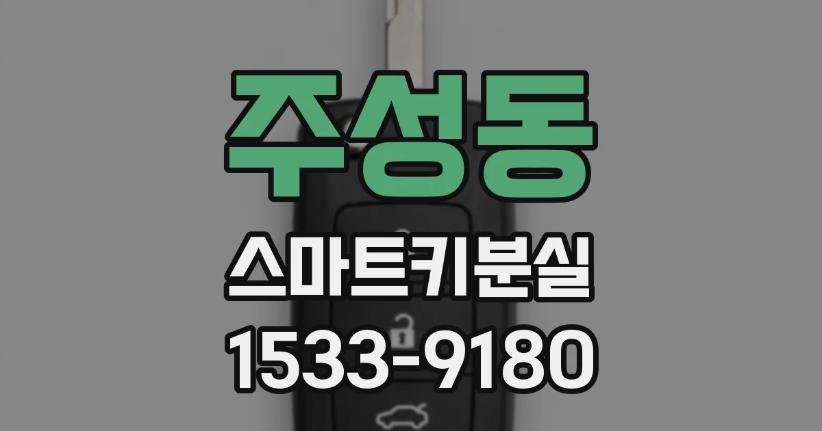 주성동 스마트키분실