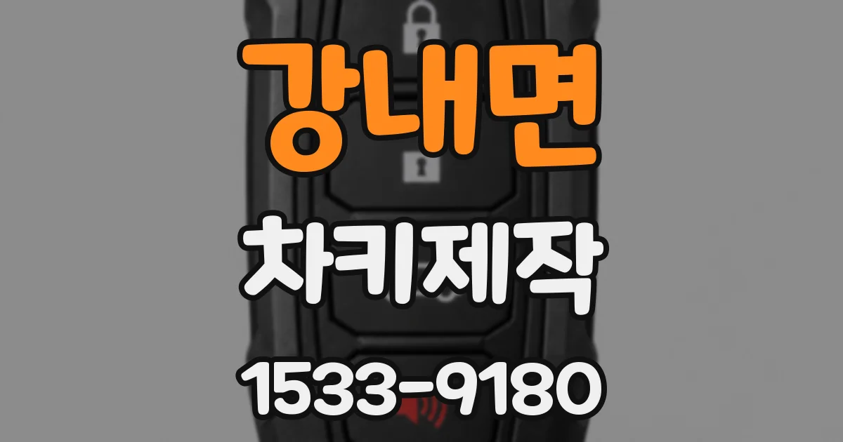 강내면 차키제작