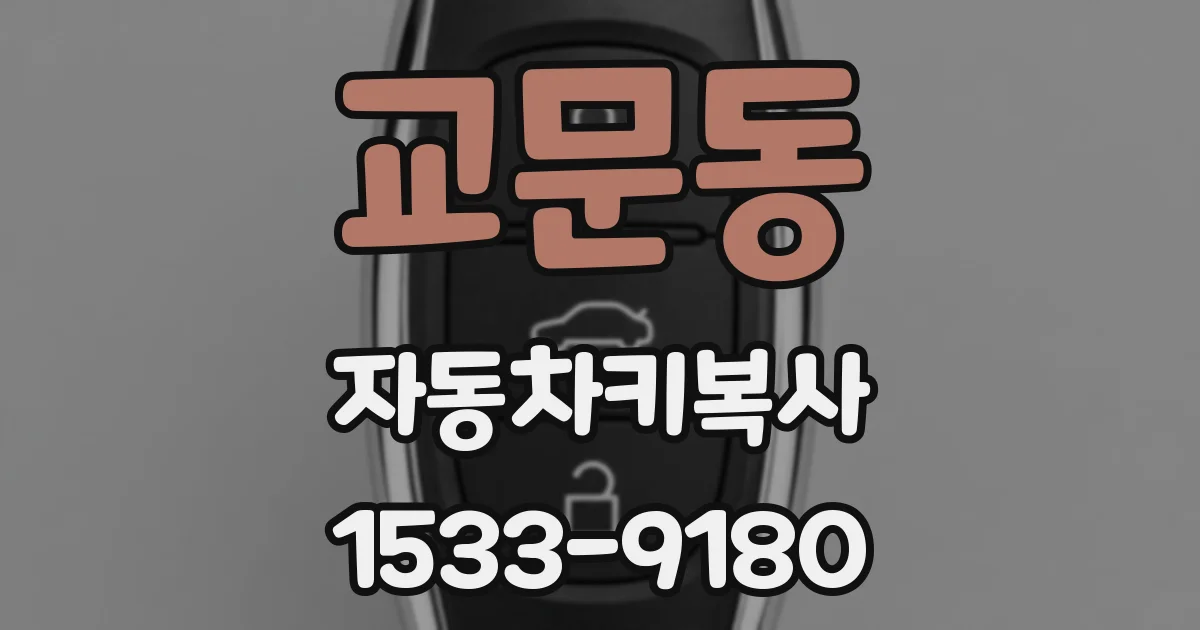 교문동 자동차키복사