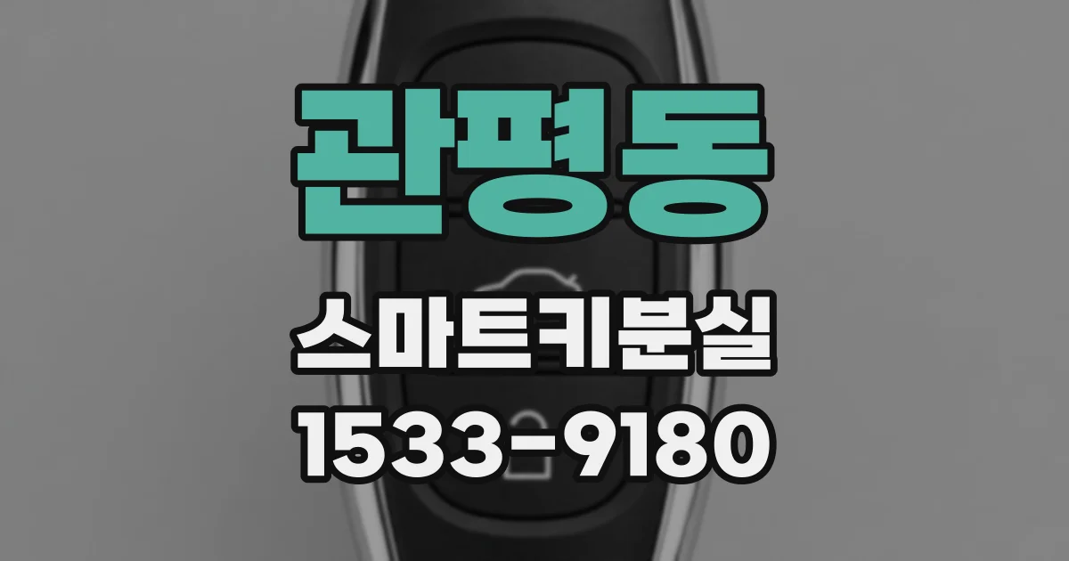 관평동 스마트키분실