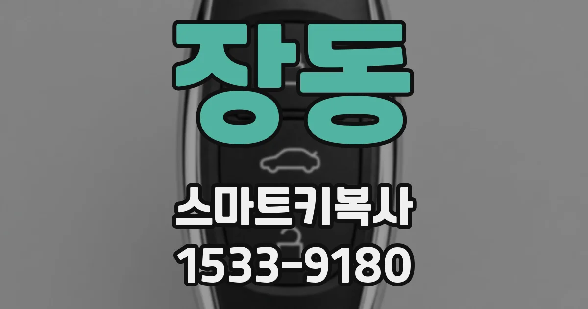 장동 스마트키복사