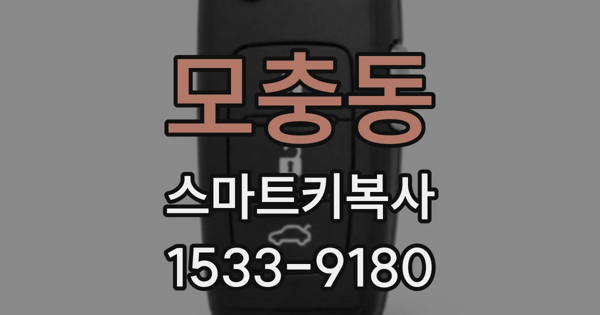 모충동 스마트키복사