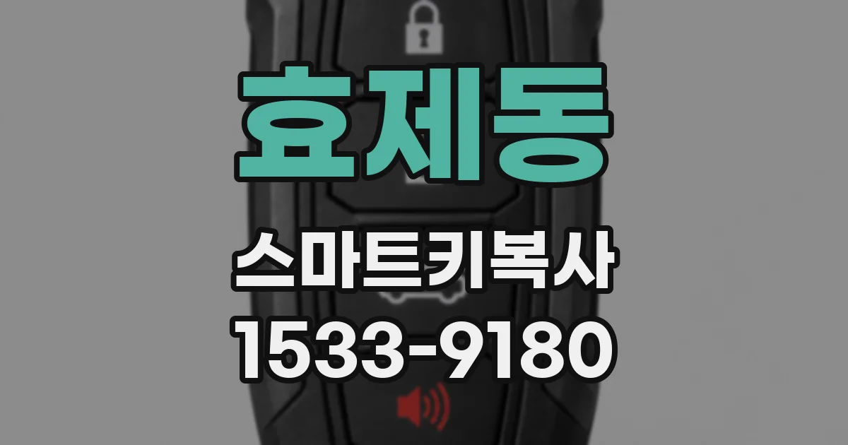 효제동 스마트키복사