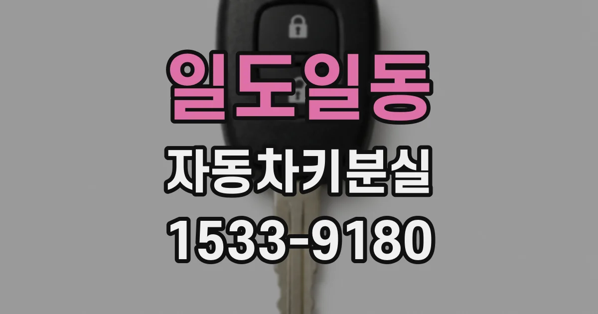 일도일동 자동차키분실