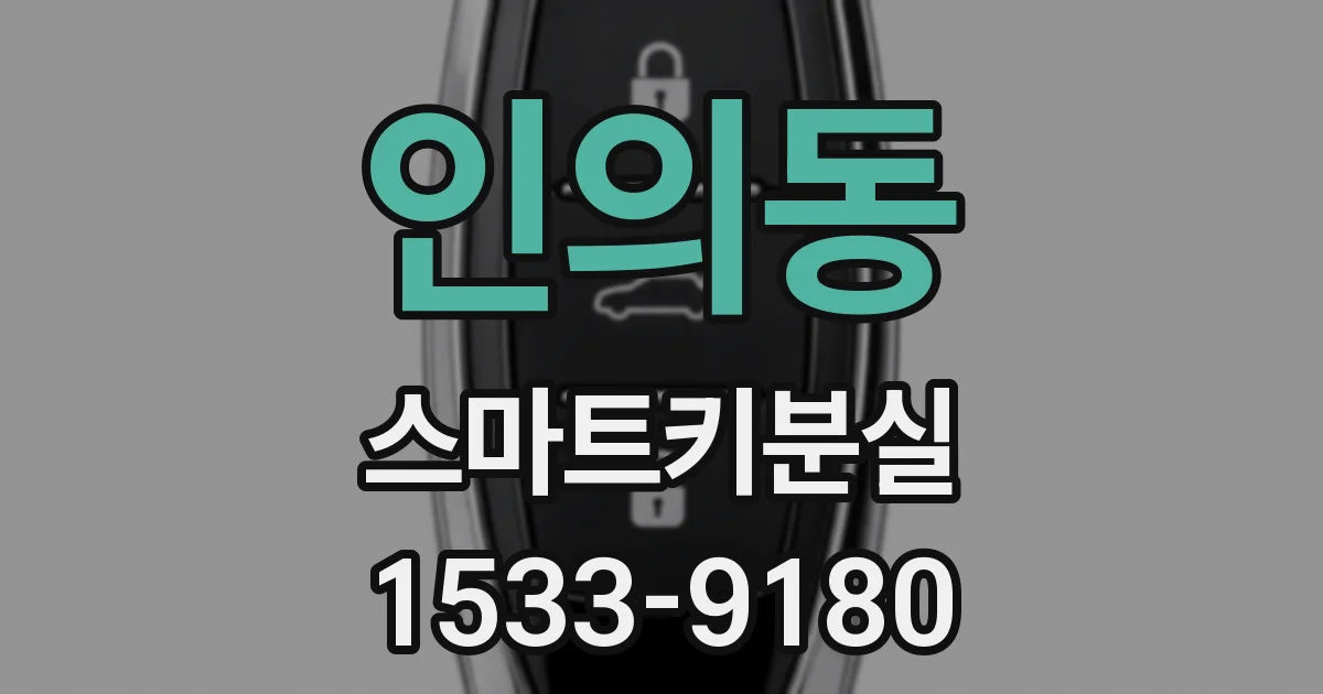 인의동 스마트키분실