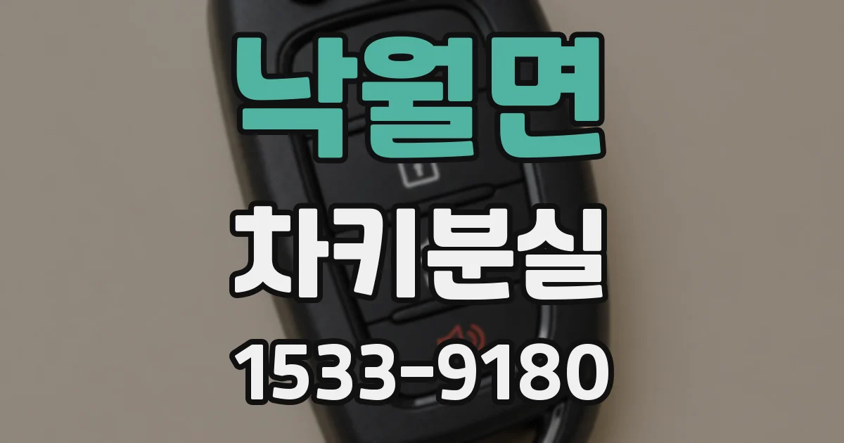 낙월면 차키분실
