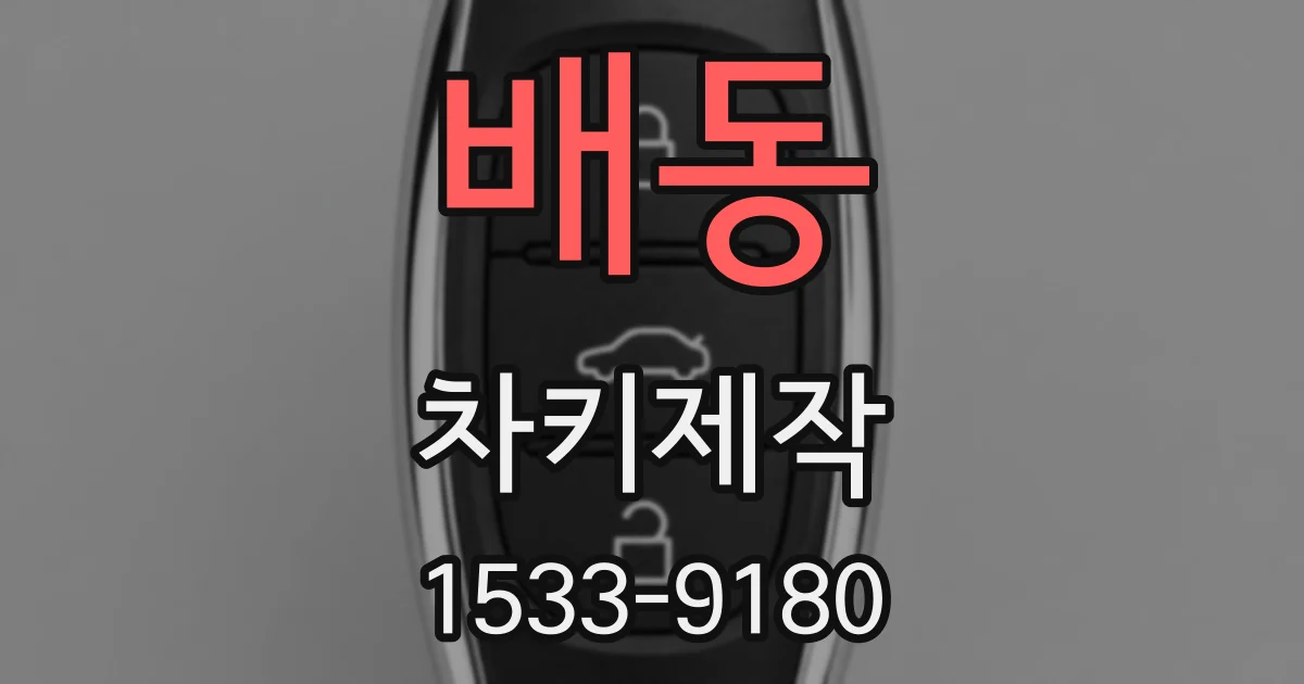배동 차키제작