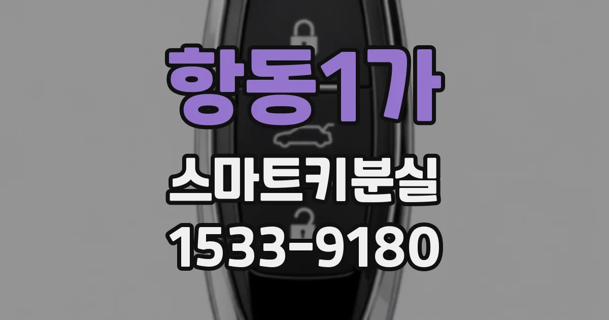 항동1가 스마트키분실