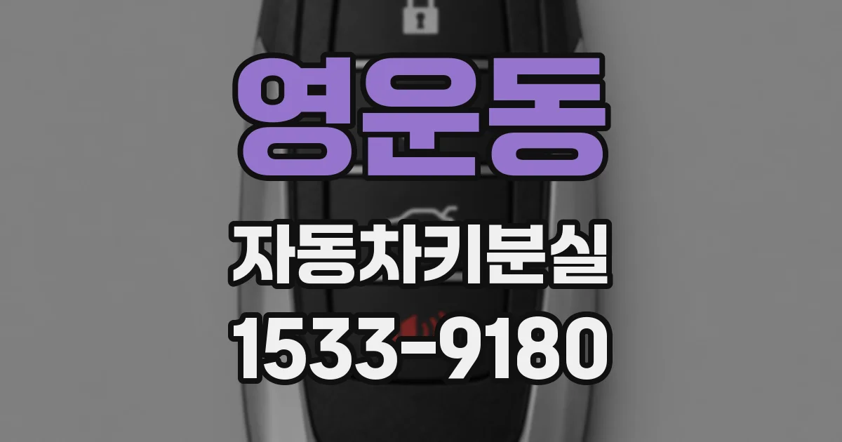 영운동 자동차키분실