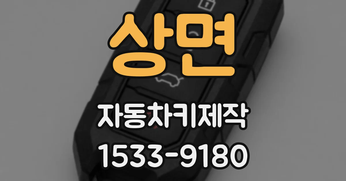 상면 자동차키제작