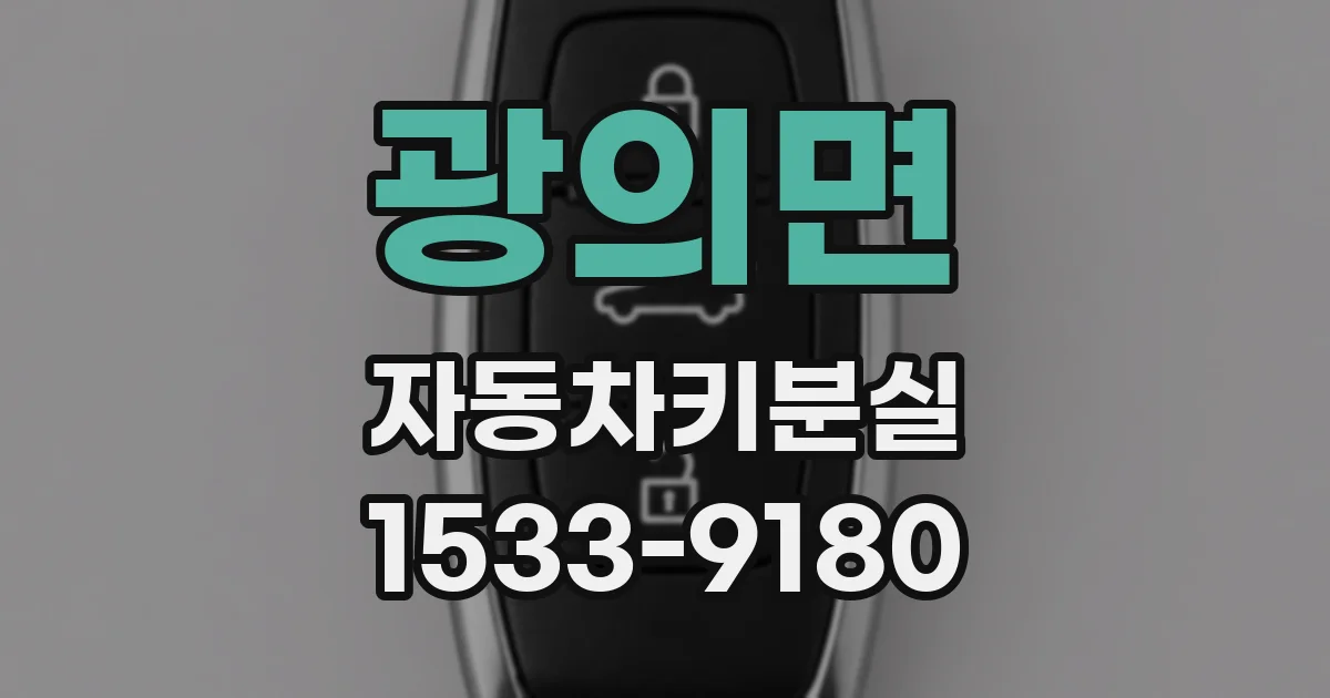광의면 자동차키분실