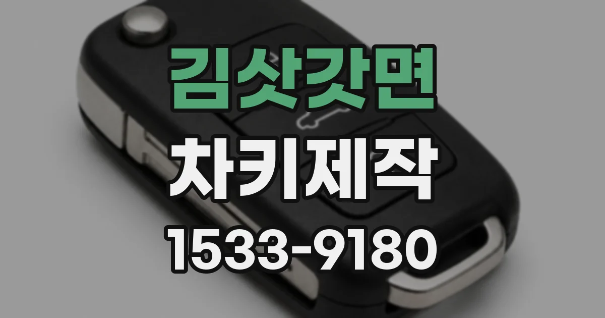 김삿갓면 차키제작