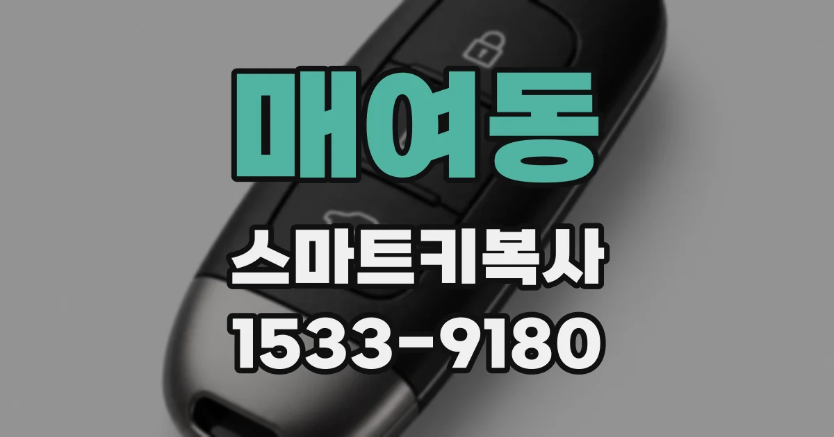 매여동 스마트키복사