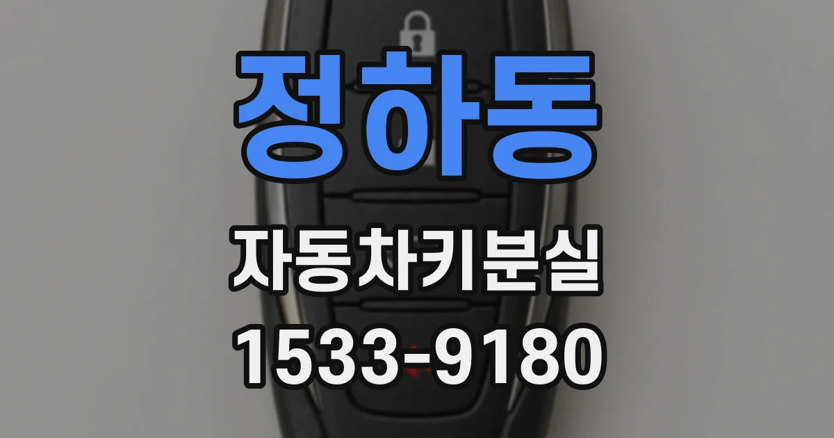 정하동 자동차키분실