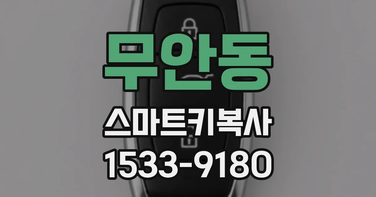 무안동 스마트키복사