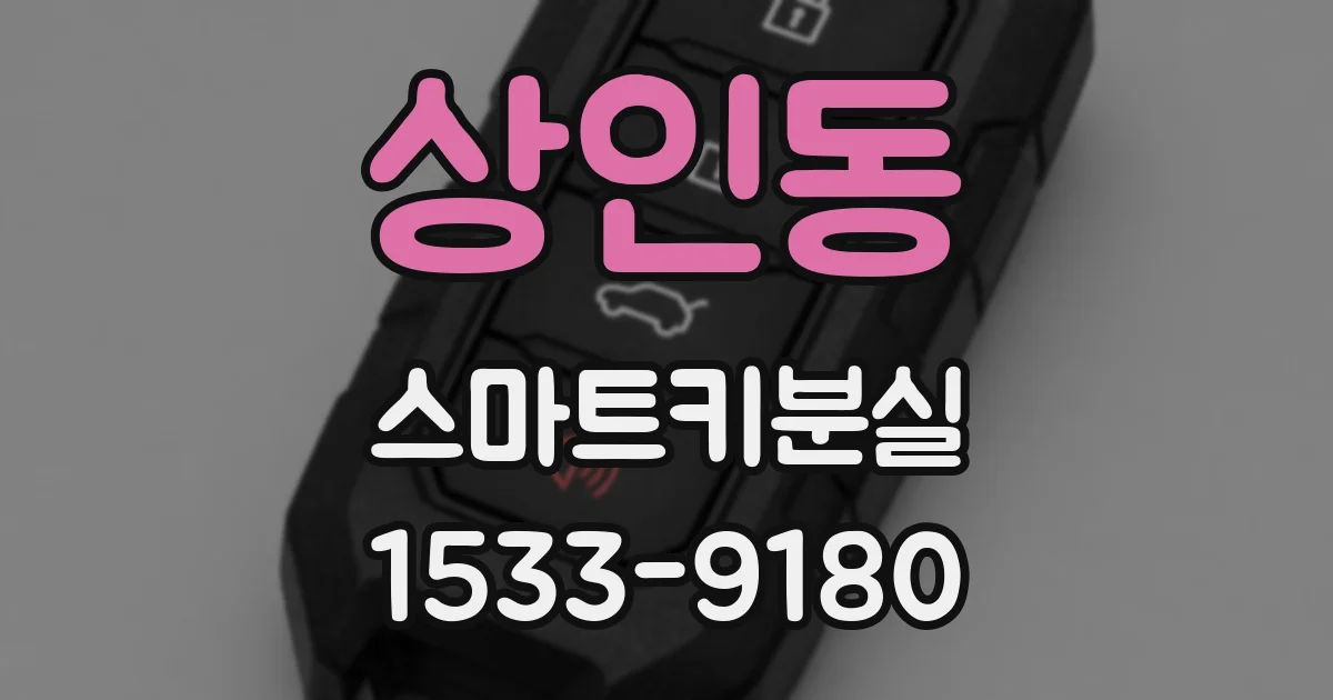 상인동 스마트키분실