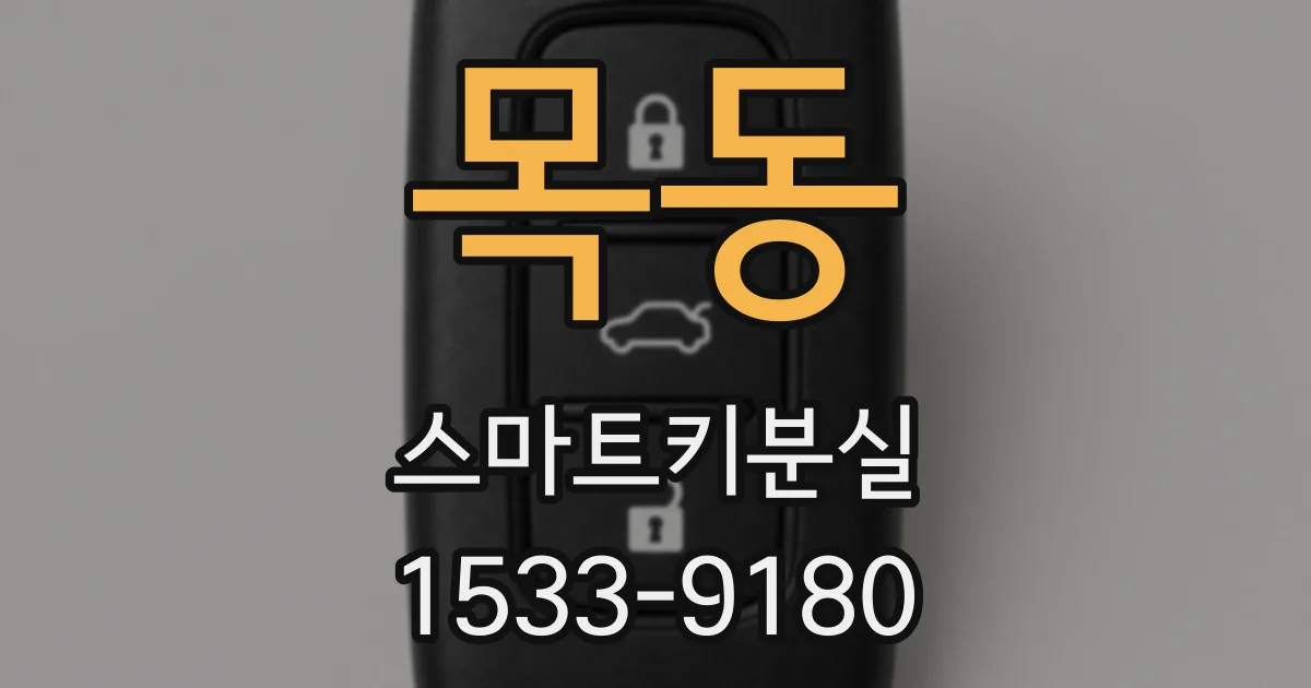 목동 스마트키분실