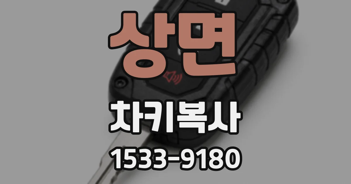 상면 차키복사