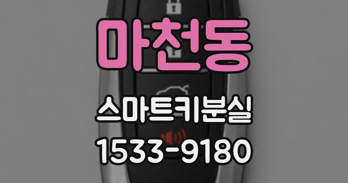 마천동 스마트키분실