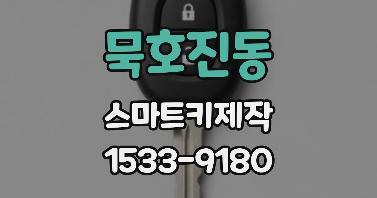 묵호진동 스마트키제작