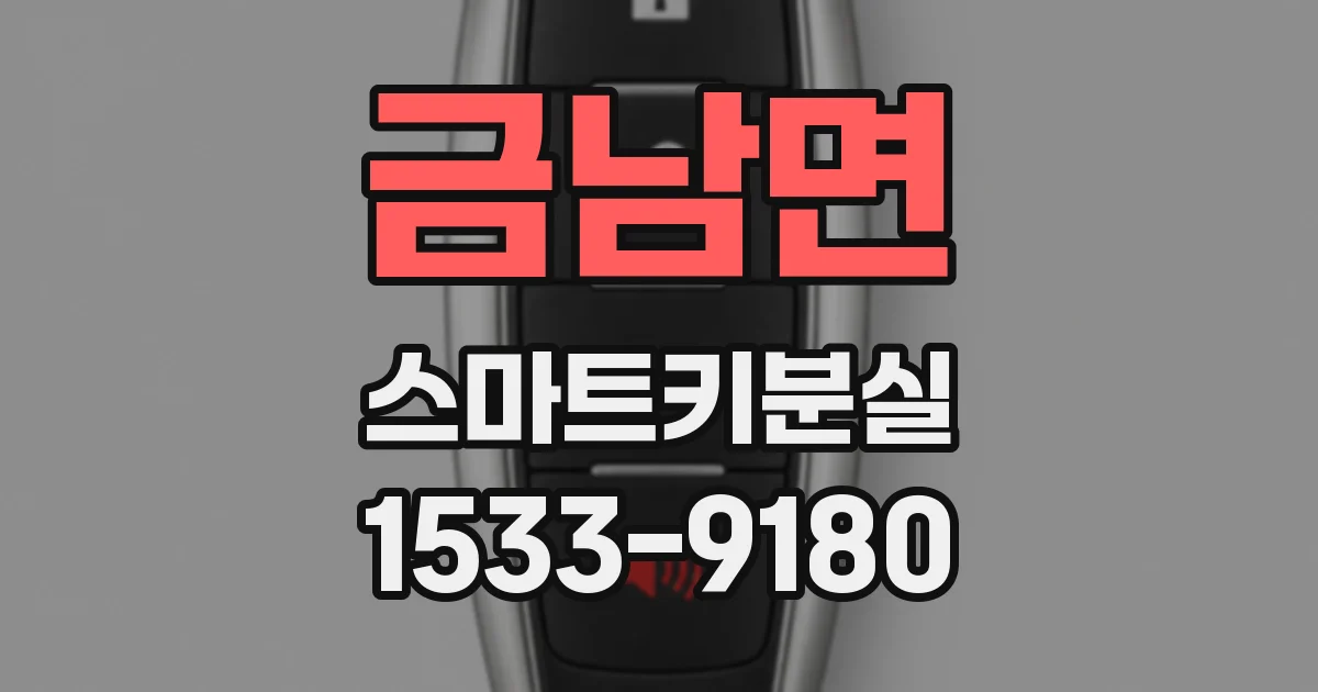 금남면 스마트키분실