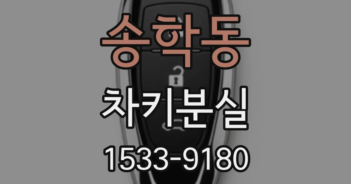 송학동 차키분실